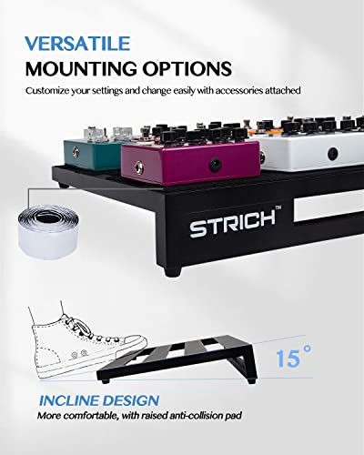 Standard 22 Angled Lightweight Aluminum Guitar Pedalboard with Carry Bag