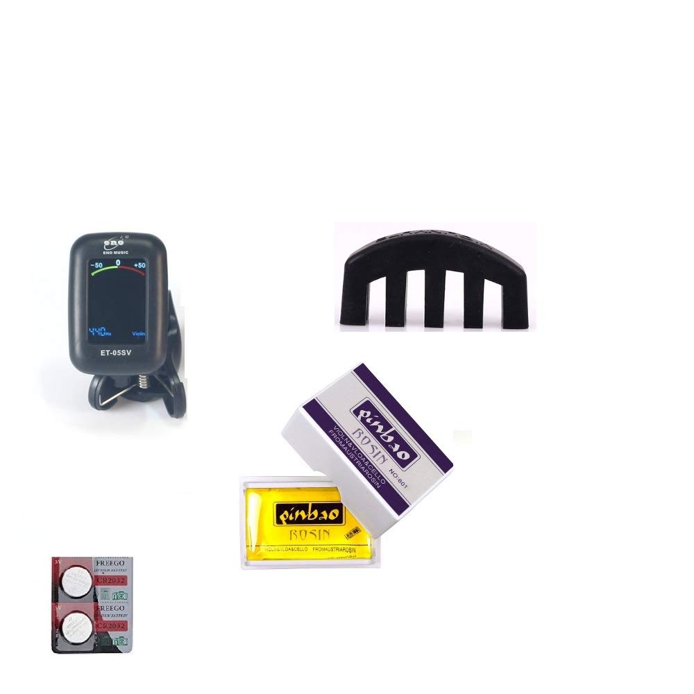 Professional Violin Viola Tuner with Colorful LCD Display and Easy Clip-On Control