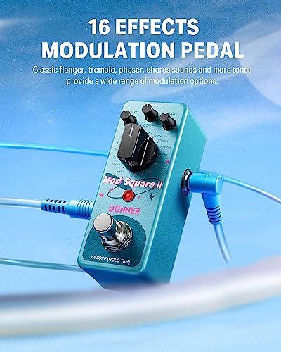 Mod Square Ⅱ Modulation Pedal: 16 Effects for Electric Guitar