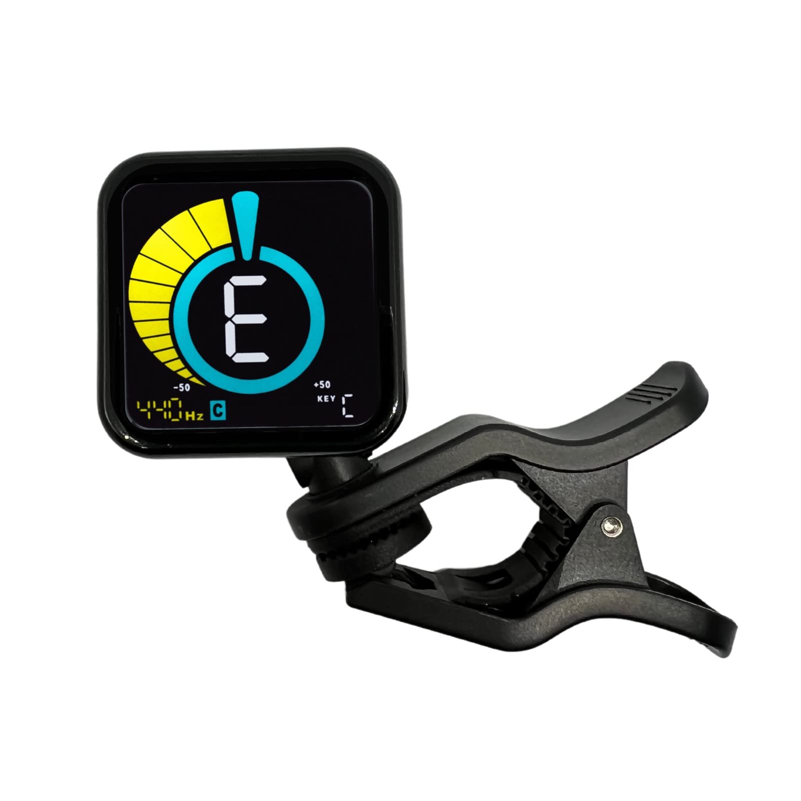 Professional Clip-On Tuner with Octave Indicator for All Instruments - Specifically designed for Guitar, Ukulele, Violin, Bass & Chromatic Tuning Modes