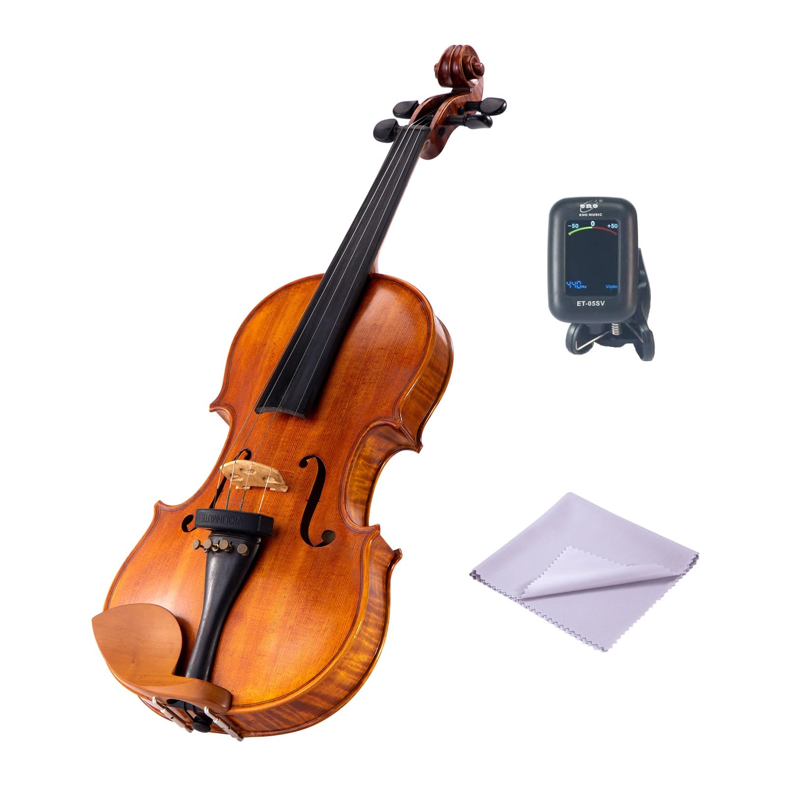 Simple Violin and Viola Tuner with Colorful LCD Display - Easy Clip-on Control and Accurate Tuning for Professionals