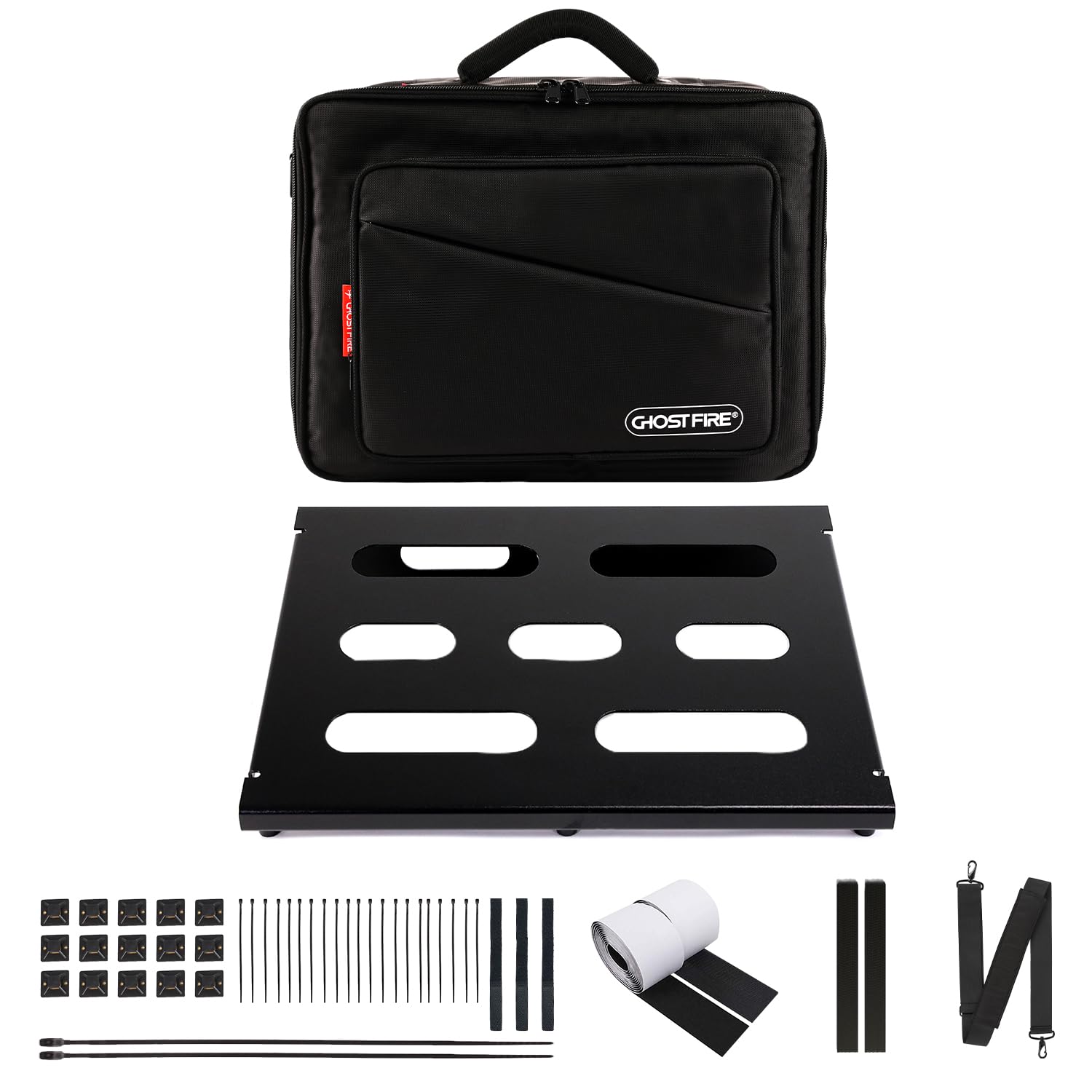 U Series Ultrathin Aluminum Guitar Pedal Board with Carry Bag