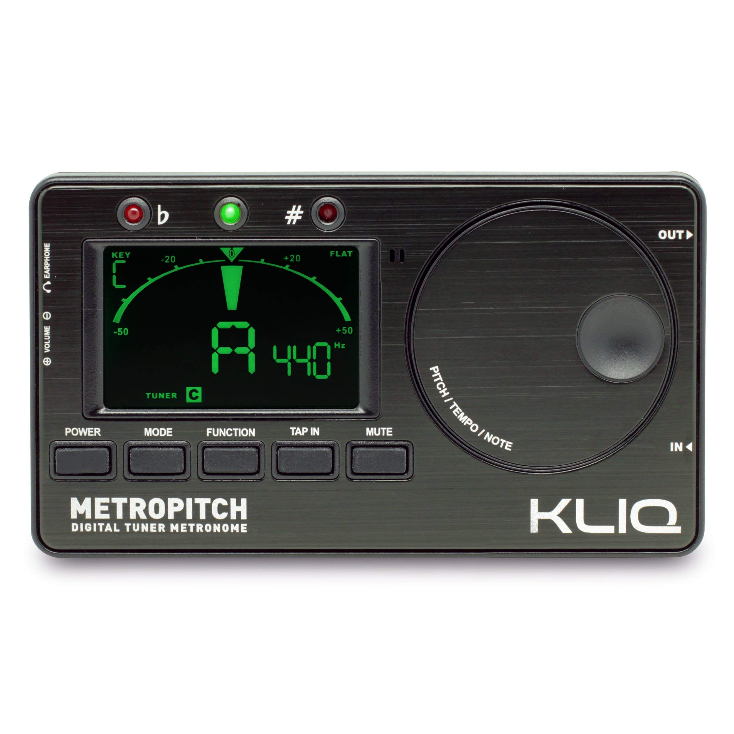 KLIQ MetroPitch Simple Metronome Tuner (Black)
